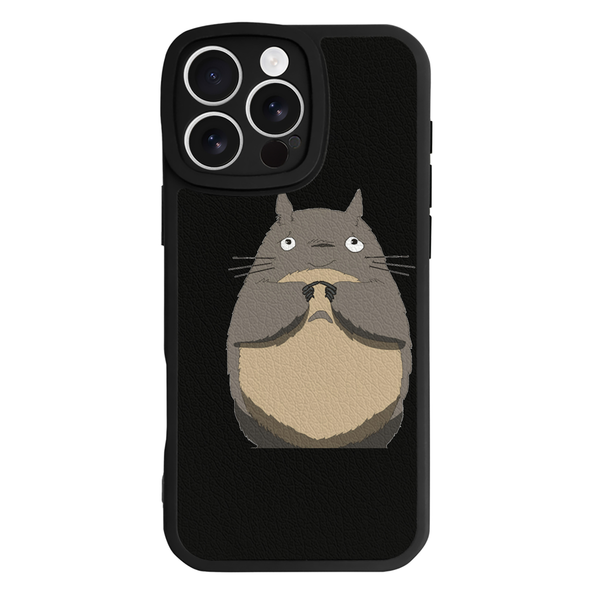 （画像用） となりのトトロ 草壁メイ 草壁サツキ My Neighbor Totoro Satsuki Kusakabe Mei Kusakabe 【iPhone 16シリーズ対応】シリコンスマホケース（レザー調） 材質：シリコン